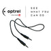 The Optrel control panel cable for the swiss air respirator with Optrel Logo
