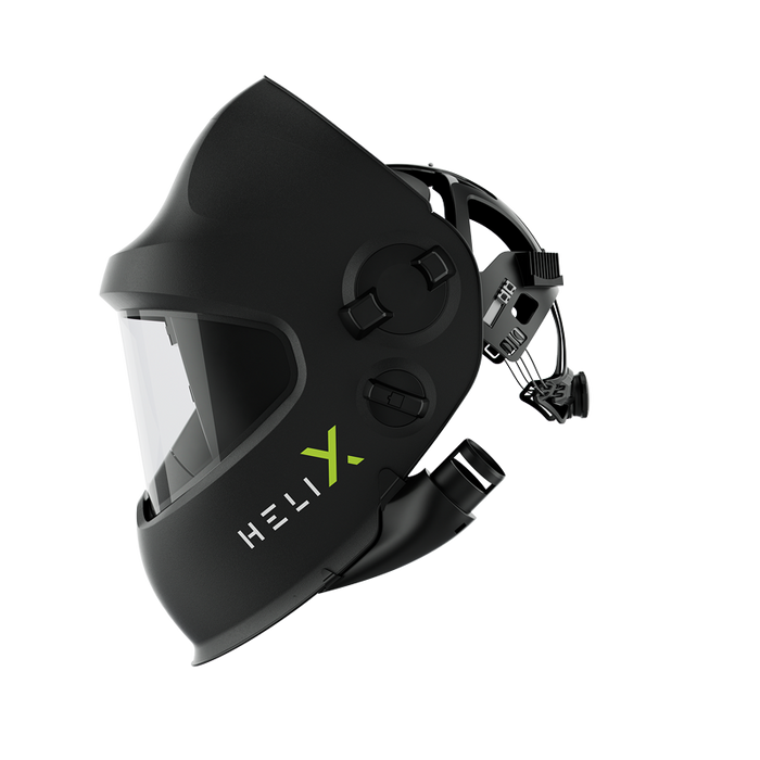 side view of optrel helix pure air welding eh