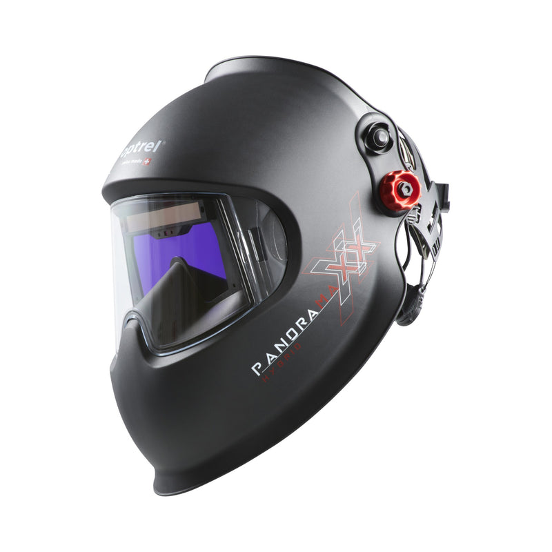 side view of Optrel Panoramaxx Hybrid Laser Welding Helmet