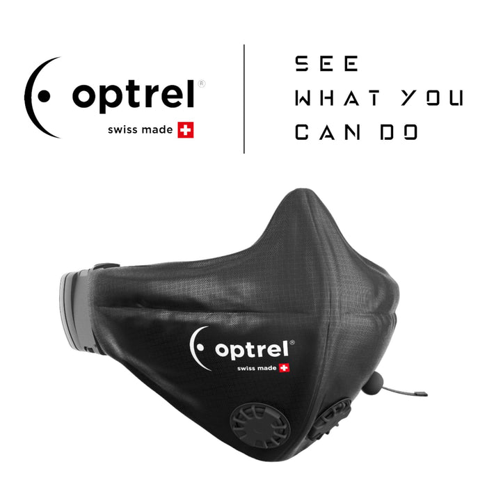 Replacement face mask for the Optrel Swiss Air Respirator PAPR system with Optrel Logo 