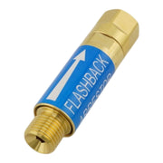flashback arrestor for oxygen fitting of torch