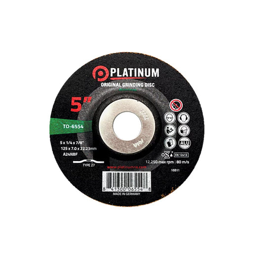 platinum abrasives 5" grinding wheel for aluminum