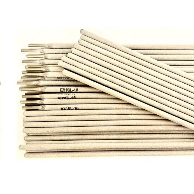 stick electrodes with 316L-18 clearly marked on the flux