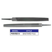 catalog page for powerweld bastard file showing front and back face along with part number and description