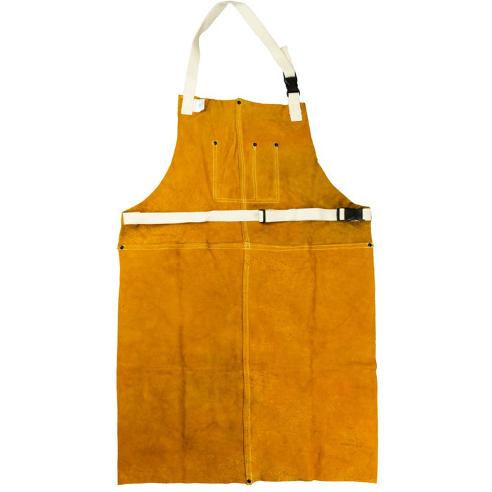 36" long welders apron inside