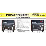 front control panel of profax miller style px24 wire feeders