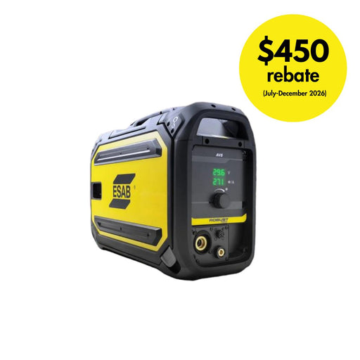 ESAB RobustFeed Voltage sensing suitcase wire feeder $450 rebate