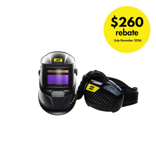black esab savage a40 papr welding helmet with respirator $260 rebate