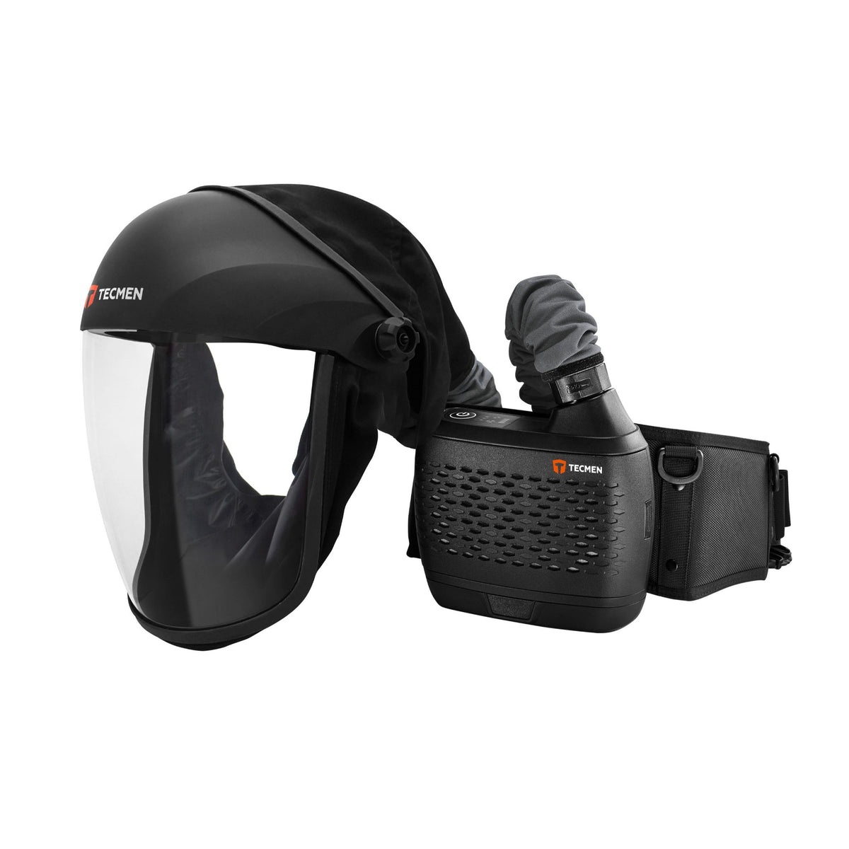 Tecmen TM-SV Air Fed Grinding Shield W/ Free Flow Pro Blower — Weldready
