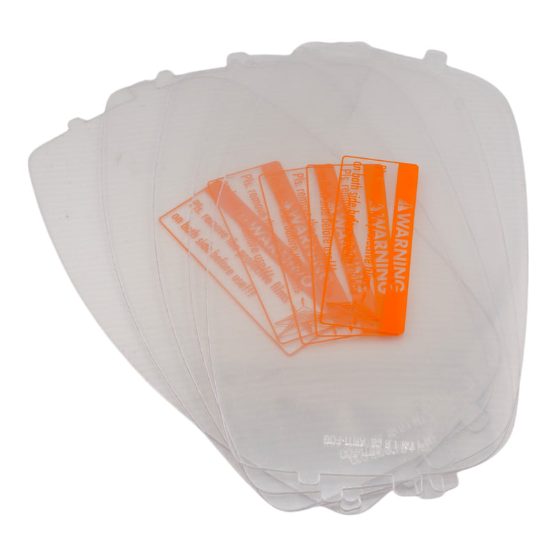 5 tecmen grinding shields fanned out to show features