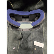 interior of tight space leather welding mask