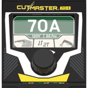 Front screen of Thermal Dynamics cutmaster 70 showing 70A on color screen