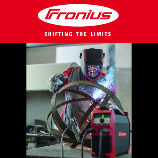 artist welding using fronius transpocket 180 stick welder