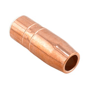 Isometric view of Tregaskiss style heavy duty HD 401-6-62 copper MIG gun nozzle