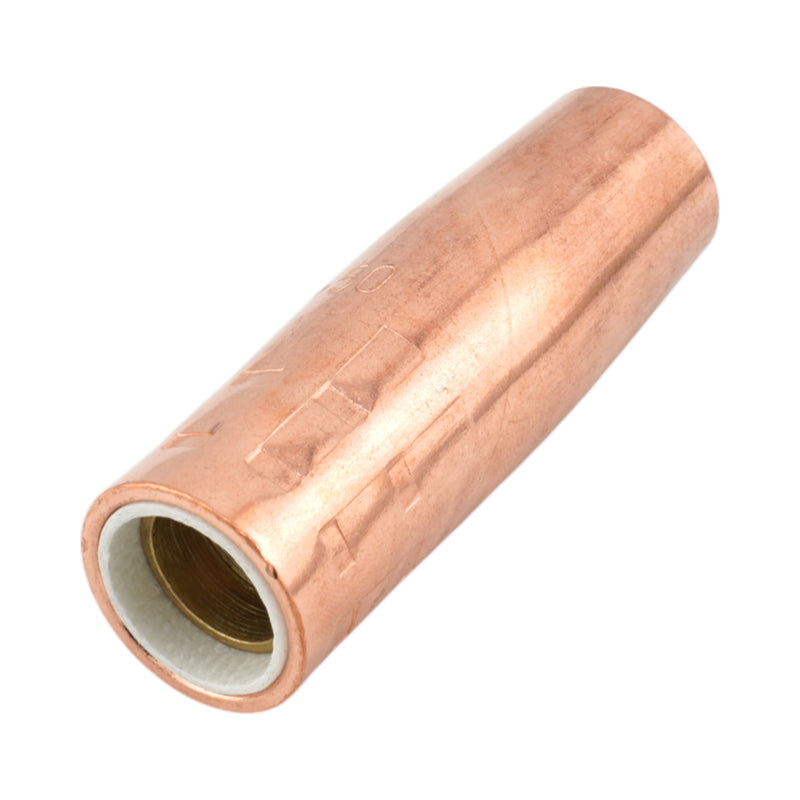 Isometric back view of Tweco #1 Nozzle 21-50, 1/2" Opening, 1/8" Tip Recess