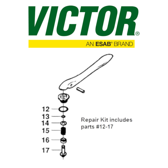 Victor 411-1 HD exploded view of repair parts