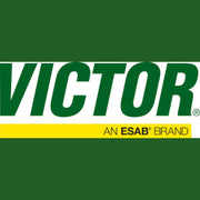 Victor Logo - an ESAB Brand with green background and yellow ESAB marker