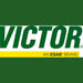 Victor Logo with green background