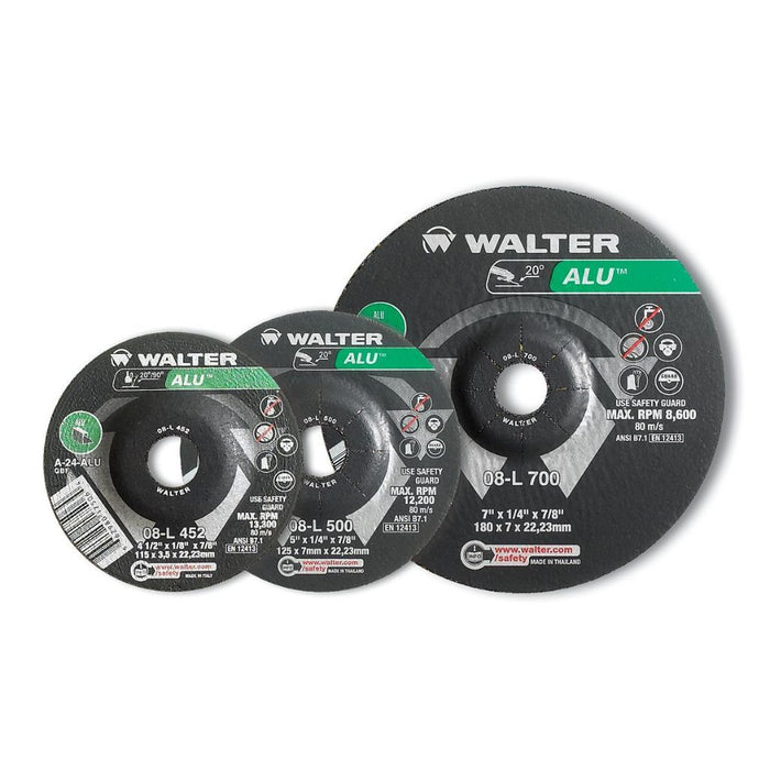 Walter ALU Grinding Wheel 7/8 Arbor 1/4 Thickness