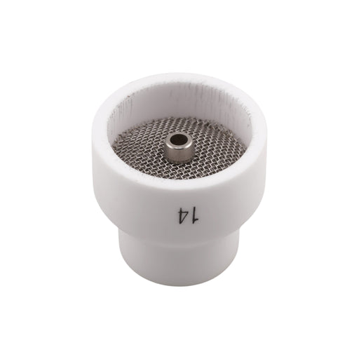 Weldready FRK MK14 White Ceramic TIG Cup W/ Diffuser Screen