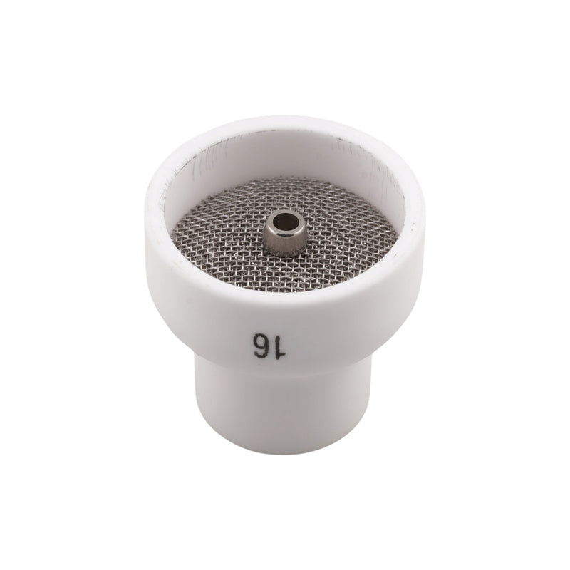 Weldready FRK BBW Size #16 White Ceramic TIG Cup W/ Diffuser Screen