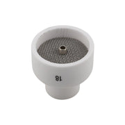 Weldready FRK BBL Size #18 White Ceramic TIG Cup W/ Diffuser Screen