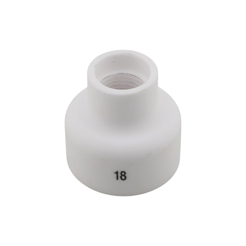 Weldready FRK BBL Size #18 White Ceramic TIG Cup W/ Diffuser Screen