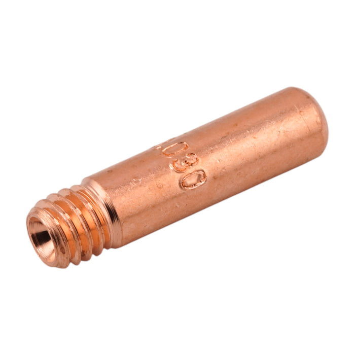 Isometric view of Weldready copper contact tip 11-30 
