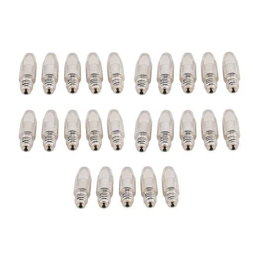 Binzel style M8 heavy duty silver contact tips 147.0445 25 pack