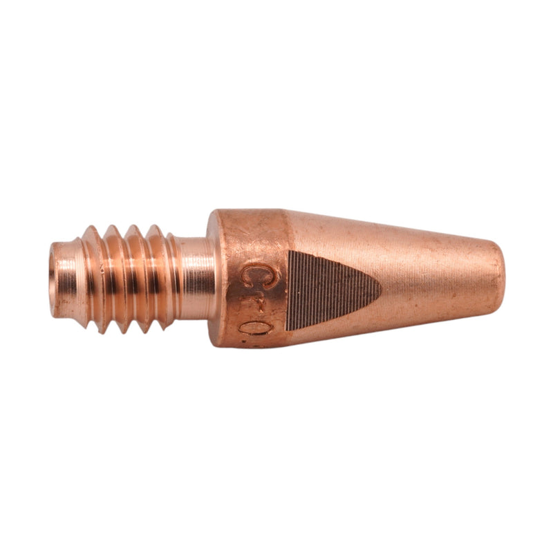 Side view of Fronius style M8 42,0001,6465,10Z CuCrZr contact tip for steel