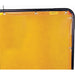 yellow welding curtain in frame