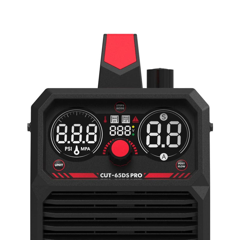 Screen display view of the YesWelder CUT-65DS PRO Plasma Cutter