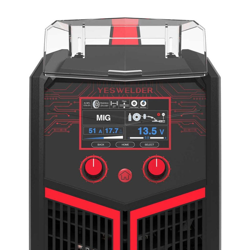 front view of color control panel for yeswelder mp200