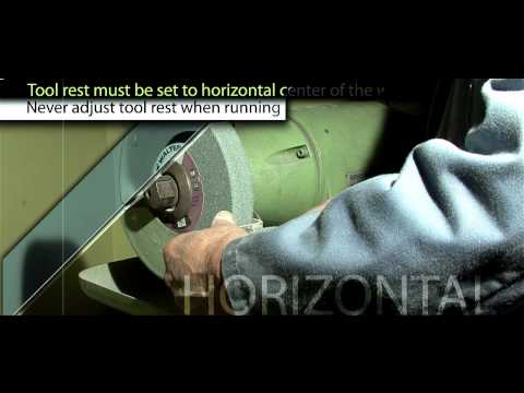 instructional video on how to mount a walter bench grinding wheel