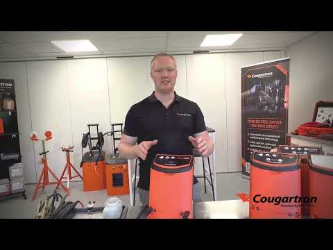 demonstration video of cougartron powerone weld cleaner