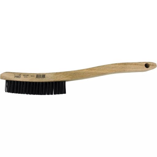 3x19 wooden scratch brush for carbon steel