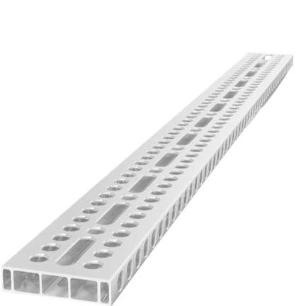 1200x100x24mm Aluminum Profile Bracket With Elongated Hole For System 16 Welding Tables