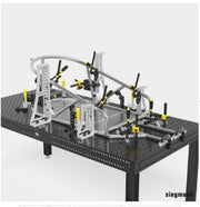 500 GK Left Stop and Clamping Square (Aluminum/Titanium) - Weldready