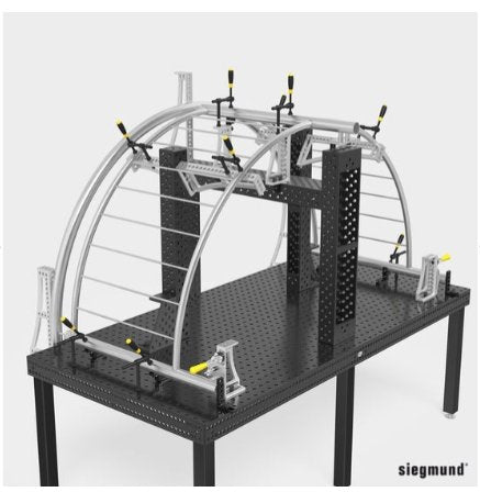 500 GK Left Stop and Clamping Square (Aluminum/Titanium) - Weldready