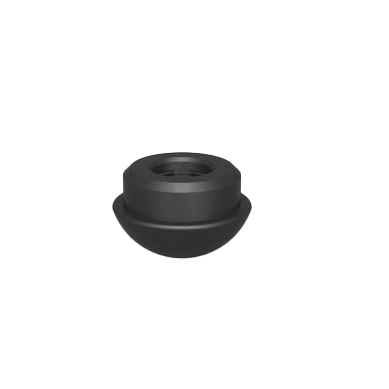 polyamide semicircle half ball for use with siegmund system 16 screw clamps