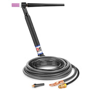 CK Worldwide 9 Rigid Head TIG Torch with 12.5 foot 2 piece rubber power cable