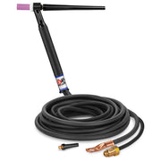 CK Worldwide 9 Rigid Head TIG Torch with 12.5 foot 2 piece superflex power cable