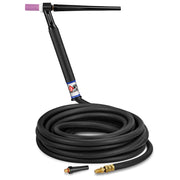 CK Worldwide 9 Rigid Head TIG Torch with 25 foot rubber power cable