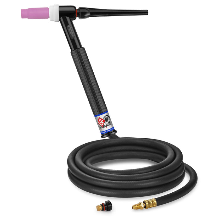 CK Worldwide 17 TIG Torch with 12.5 foot rubber power cable