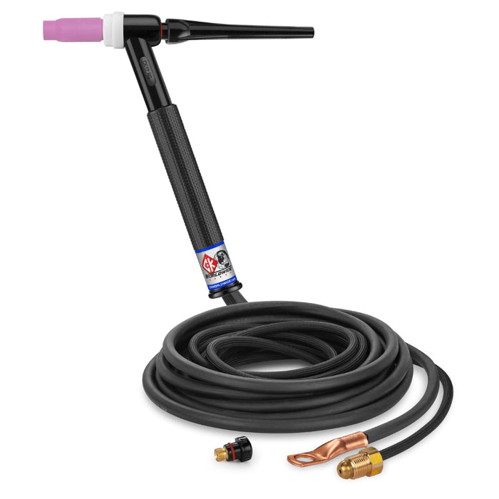 CK Worldwide 17 TIG Torch with 12.5 foot 2 piece superflex  power cable