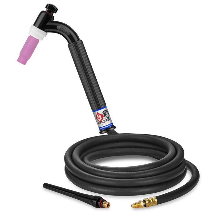 CK Worldwide 17 Flex Head TIG Torch with 12.5 foot rubber  power cable