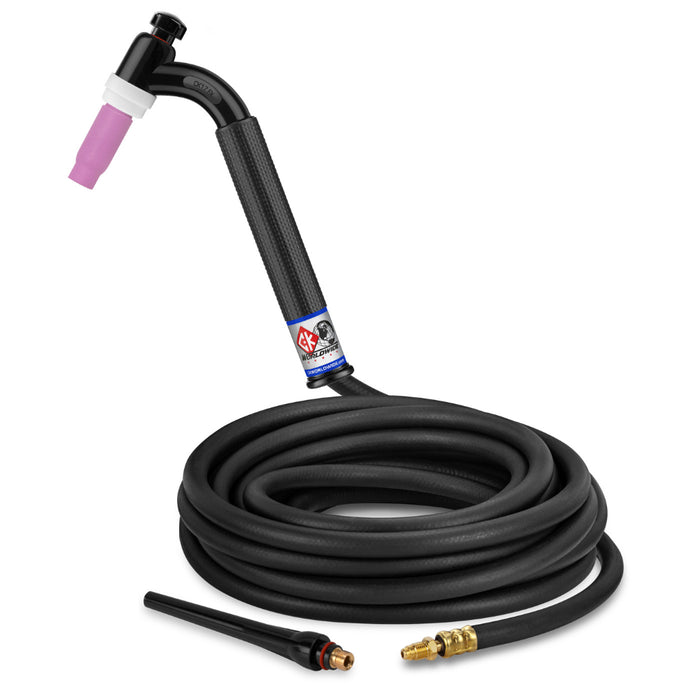 CK Worldwide 17 Flex Head TIG Torch with 25 foot rubber  power cable