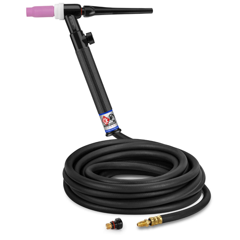 CK Worldwide 17 TIG torch gas valve and 25 foot rubber  power cable