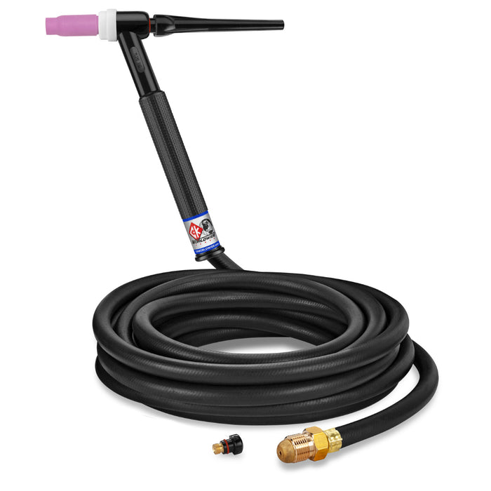 CK Worldwide Trim-Line 26 TIG Torch with 25 foot rubber power cable