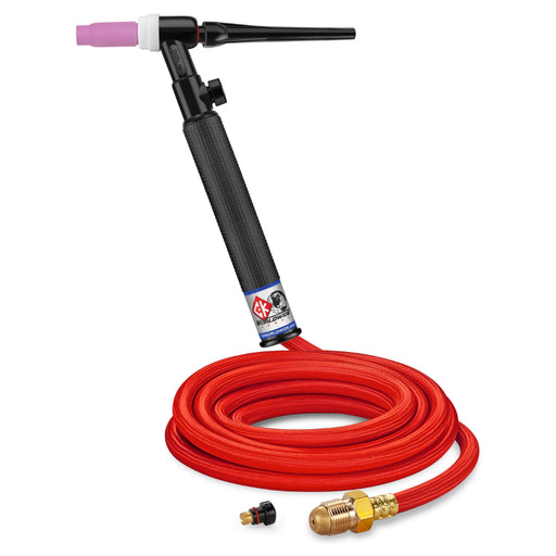 CK Worldwide 26 TIG Torch with gas valve and 12.5 foot superflex power cable